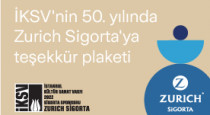 İKSV'nin 50. yılında Zurich Sigorta'ya teşekkür plaketi!