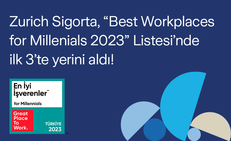 Zurich Sigorta, “Best Workplaces for Millenials 2023” Listesi’nde ilk 3’te yerini aldı!