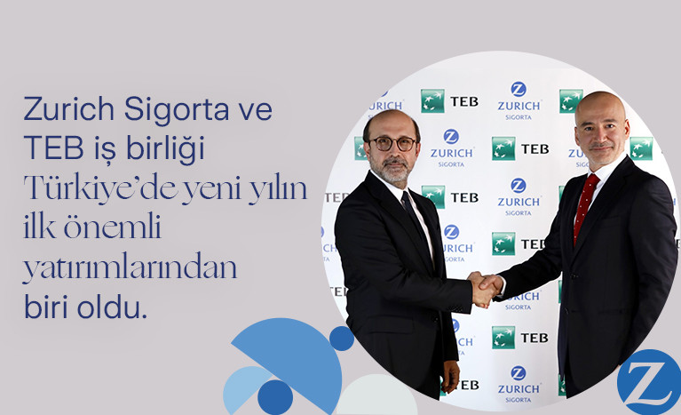 Türk Ekonomi Bankası (TEB) ve Zurich Sigorta, sigorta ürünlerinin TEB müşterilerine sunulması için dağıtım kanalı anlaşması imzaladı.