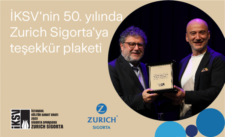 İKSV'nin 50. yılında Zurich Sigorta'ya teşekkür plaketi!